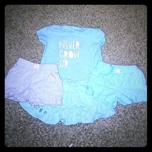 Never grow up 18 Month Outfit set